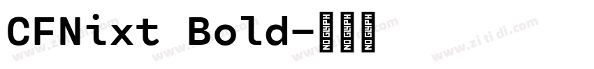 CFNixt Bold字体转换